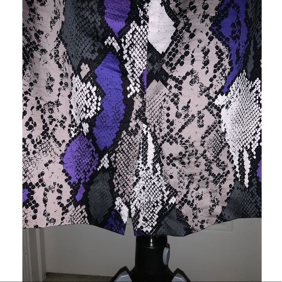 Milly purple and gray python print pencil skirt - Picture 7 of 13